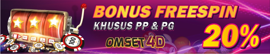 BONUS FREE SPIN 20% PRAGMATIC